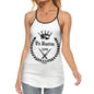 AOP Lady'S Criss Cross Tank Top